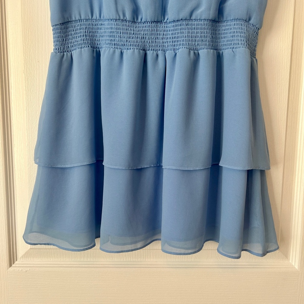 1. State Light Blue Ruffled Dress - Picture 11 of 11